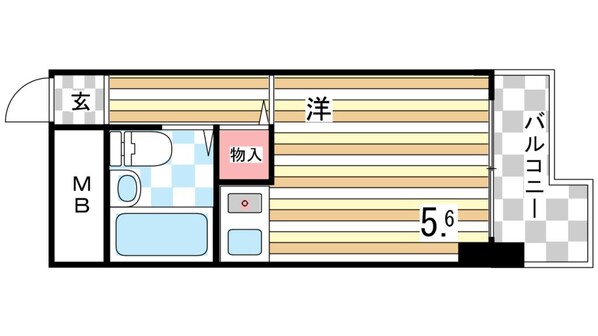 アルテハイム神戸県庁前の物件間取画像